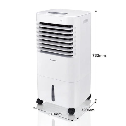 Honeywell Enfriador de Aire CL152 con Ionizador y Panel Antibacterial. 15 litros. Enfría hasta 19 m2