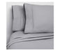 Member's Mark Juego de sábanas de franela 100% algodón, diseño Queen, gris oscuro