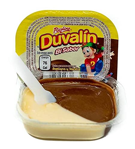 Surtido Duvalín, 4 Cajas De Sabores: 12 Duvalines Avellana, Fresa, Vainilla y Cajeta. 18 Duvalines Avellana y Vainilla, 18 Duvalines Avellan, Fresa y Vainilla, 18 Duvalines Fresa y Vainilla, Candy para Snack