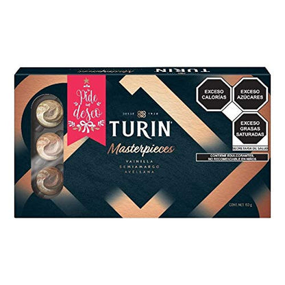 Turin - Chocolates Turin Masterpieces vainilla semiamargo avellana 150 gramos