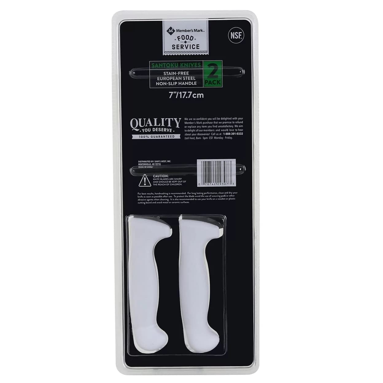 Member's Mark - Cuchillo Santoku de 7 pulgadas, paquete de 2