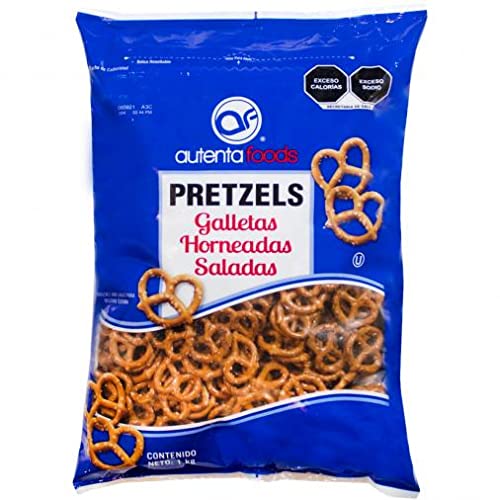 LNEE Autenta Foods, Pretzels - 1 kg (Paquete de 2)