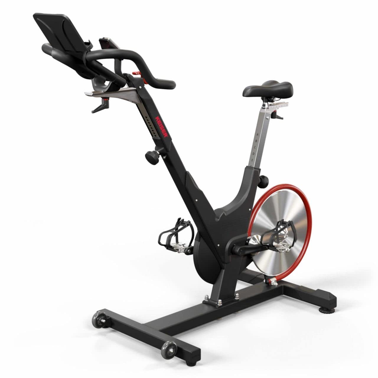 Keiser M3i Intelligent Indoor Bike, Bicicleta de Spinning con Sistema de Resistencia Magnética y Transmisión de Banda Poli-V