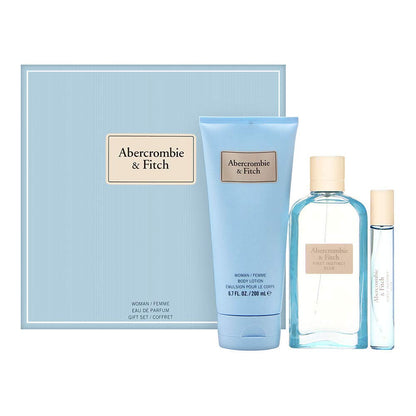 Abercrombie & Fitch - First Instinct Blue By Abercrombie & Fitch for Women 3 Piece Set Includes with Eau De Parfum Spray + Eau De Parfum Spray + Body Lotion