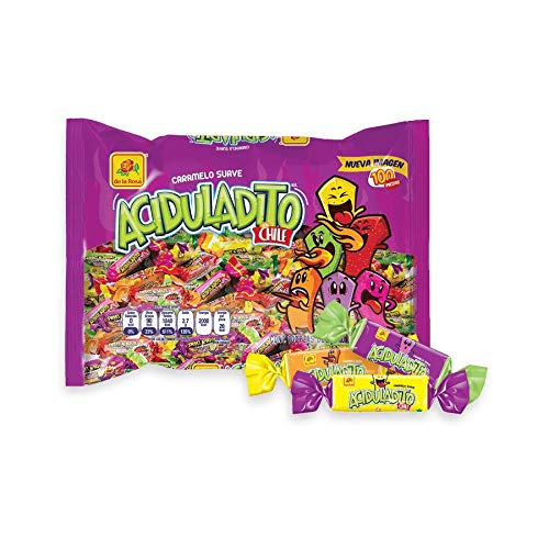 De La Rosa - Caramelos Suaves Acidulados Con Chile Caramelos Mexicanos 100 Unidades 500g
