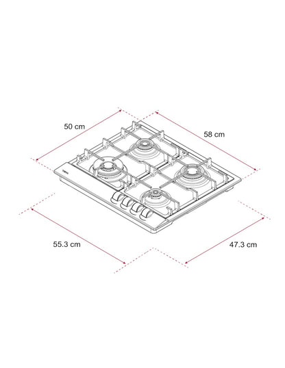 Parrilla a Gas Teka GSC 64320 WBA IX, Acero