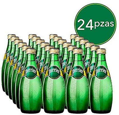 Perrier - Agua mineral Perrier 24 botellas de 300 mL