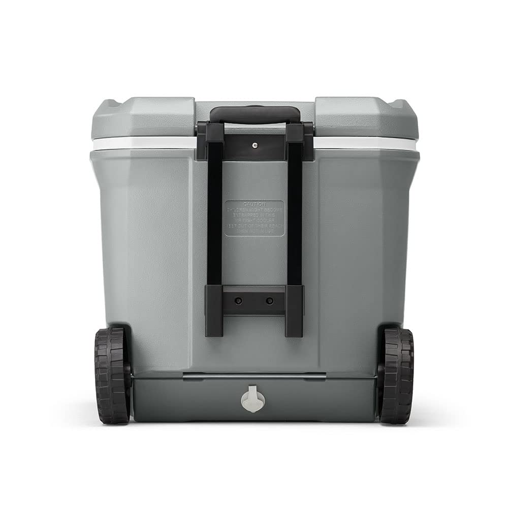 Coleman Serie 316 Hielera con Ruedas de 61,51 litros, Mantiene el Hielo por Dias, Color Gris, B08TYHVKR7