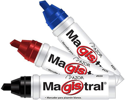 Magistra- Marcador p/pizarron grso alum c/4 magistra