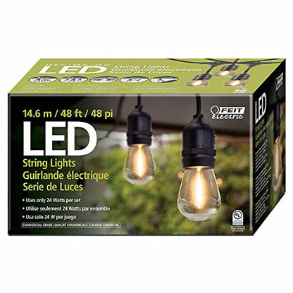 Feit Electric - Feit - Juego de luces LED de filamento de 48 pies