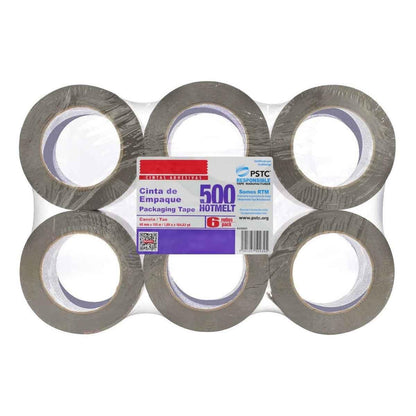 NAVITEK - Cinta Empaque Canela Navitek Hotmelt 500 48mm x 150m 6 Piezas