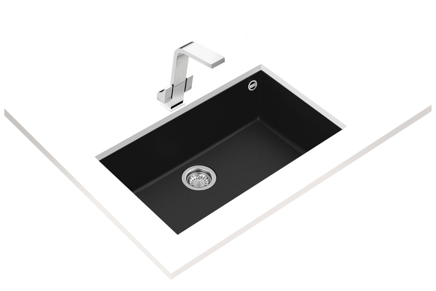 Fregadero Submontar Tegranite+ Teka SQUARE 72.40 TG B Negro