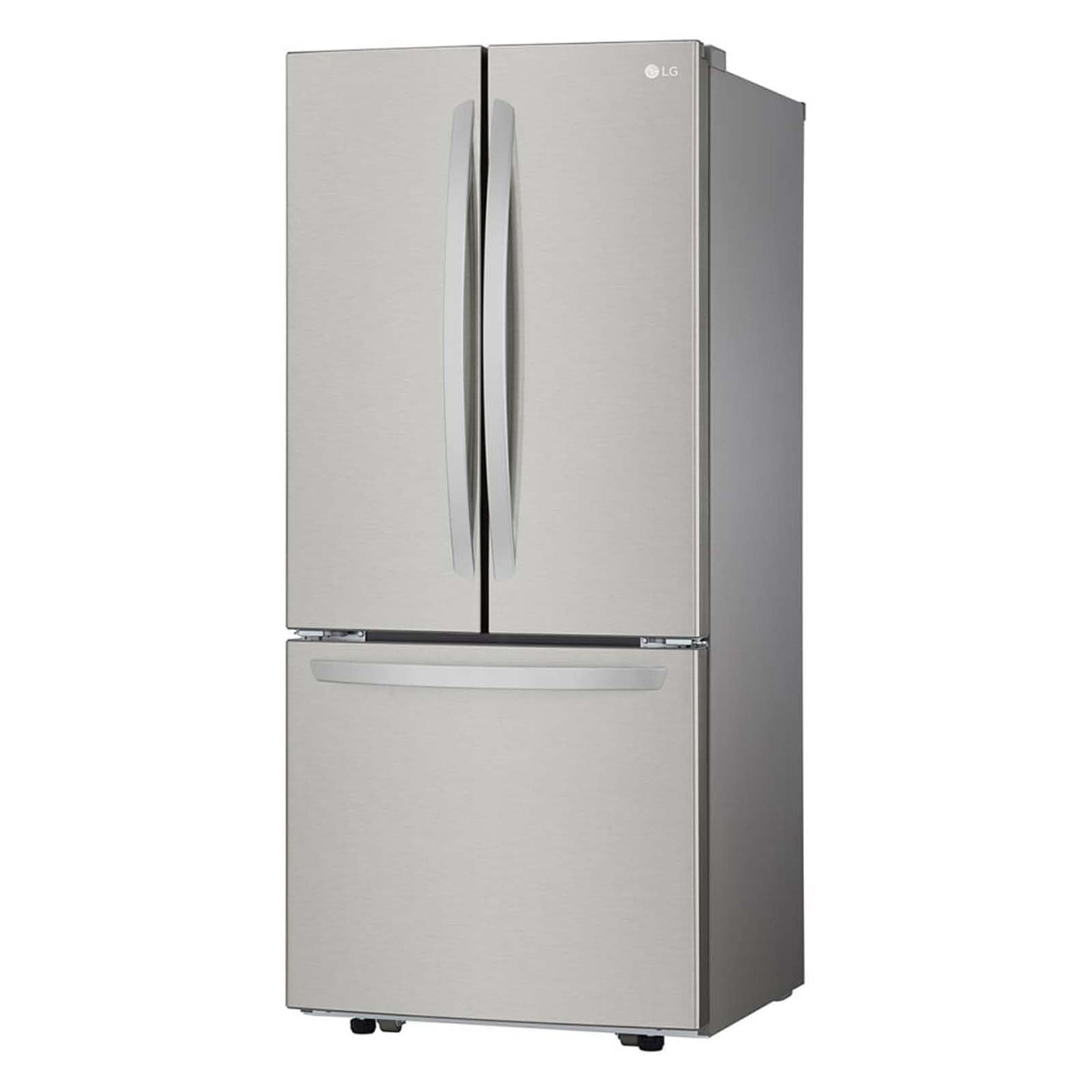Refrigerador LG French Door 22 pies cúbicos, Acero Inoxidable con Autodiagnóstico Smart Diagnosis, descongelacion automatica, gris, modelo GF22BGSK