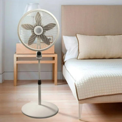 Lasko - ventilador de pedestal cyclone(45,72 cm, con control remoto,enfria poderosamente los espacios hogareños mas grandes,facil de usar)
