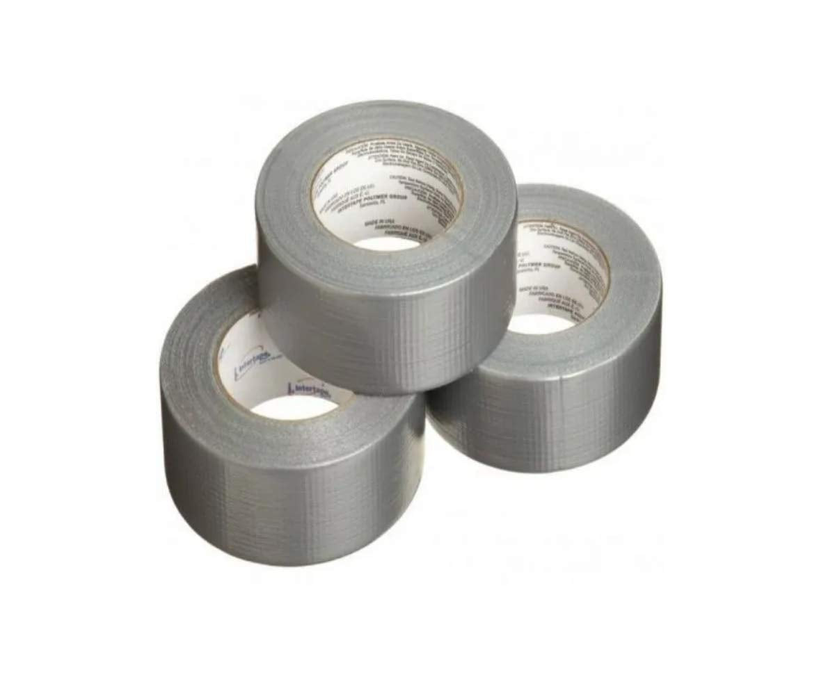 Duck - Cinta Gris Para Contratista Multi Propósito Duck Tape Alta Resistencia 3 Rollos de 55m C/U
