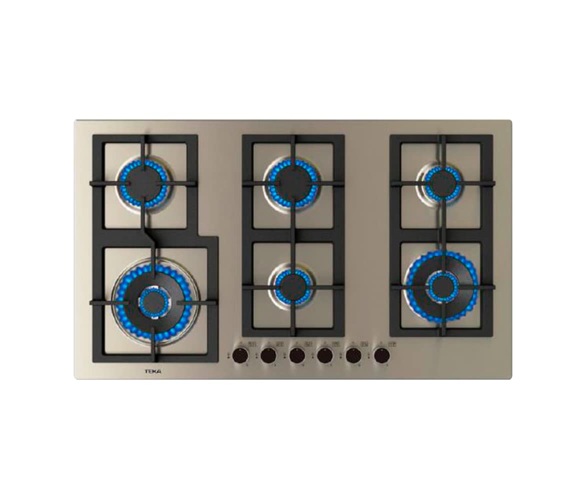 Parrilla Gas Empotre Teka EFX 90.1 6G AI AL 2DR CI 86 cm (33") Acero Inox