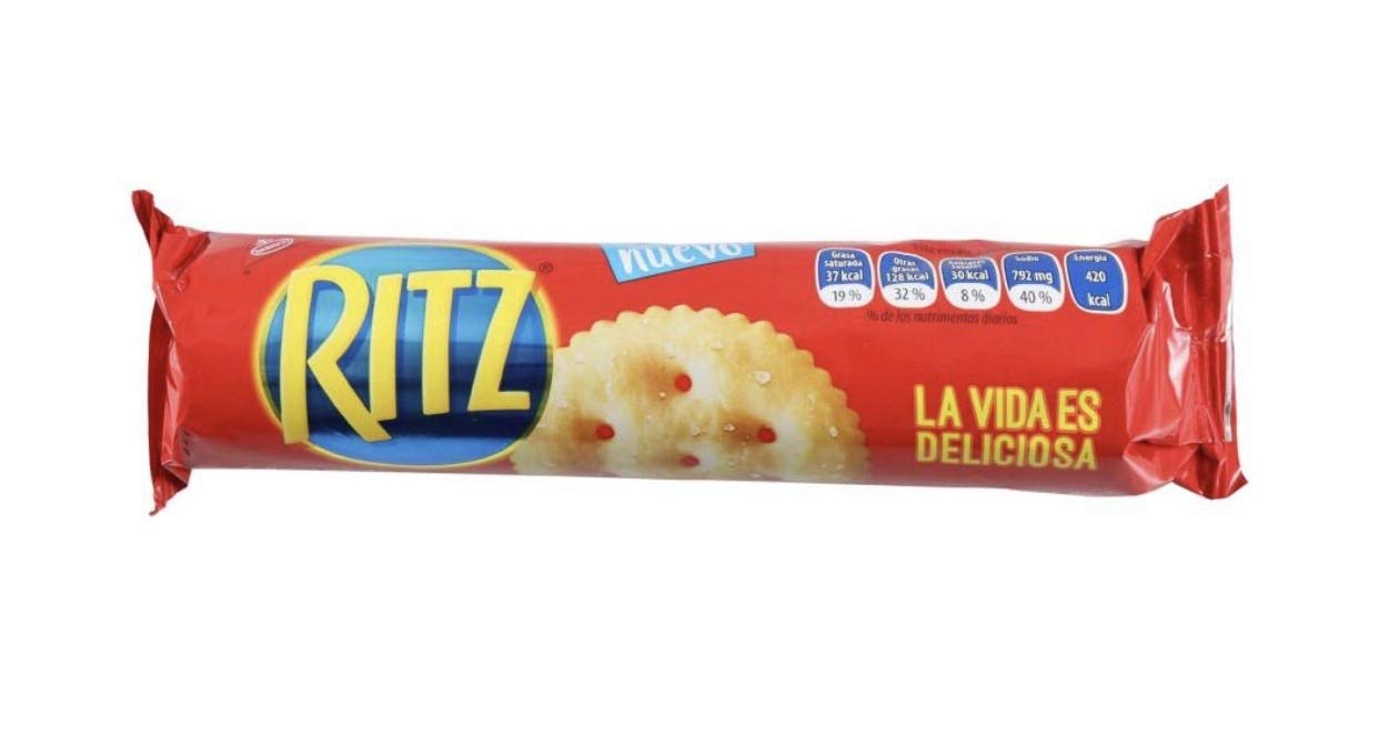 Ritz - GALLETAS RITZ SALADAS CAJA GRANDE DE 1.602 KILOGRAMOS CON 18 ROLLOS BOTANA FIESTA