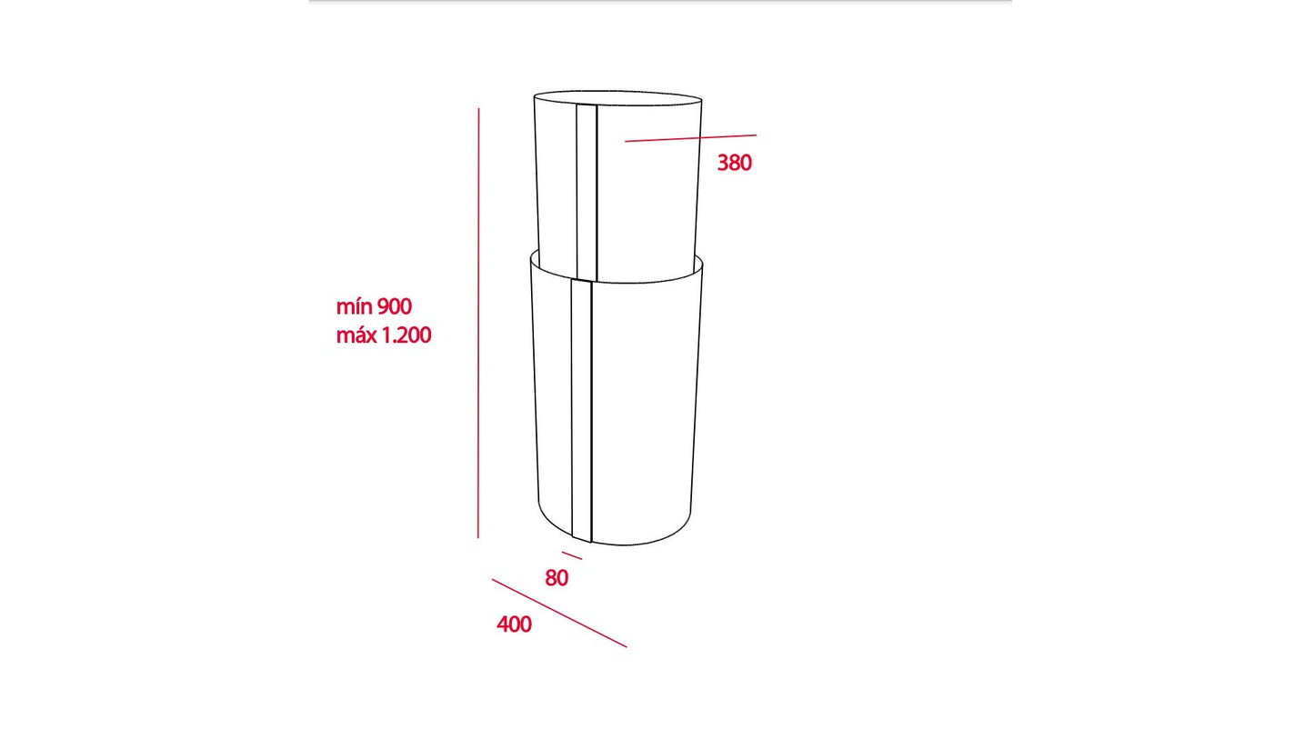 Campana Teka Isla CC 480 Inox 40480321