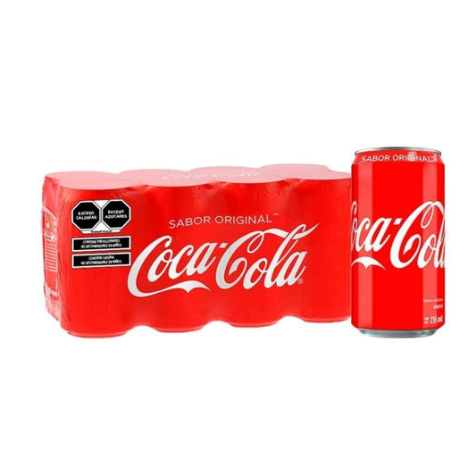 Refresco Coca Cola original mini pack 8 latas de 235 ml c/u