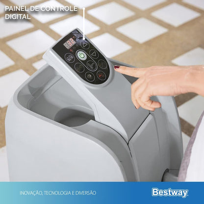 Saluspa Spa Jacuzzi 2-4 adultos mod Cancún 1.80x.66cm caja Bestway