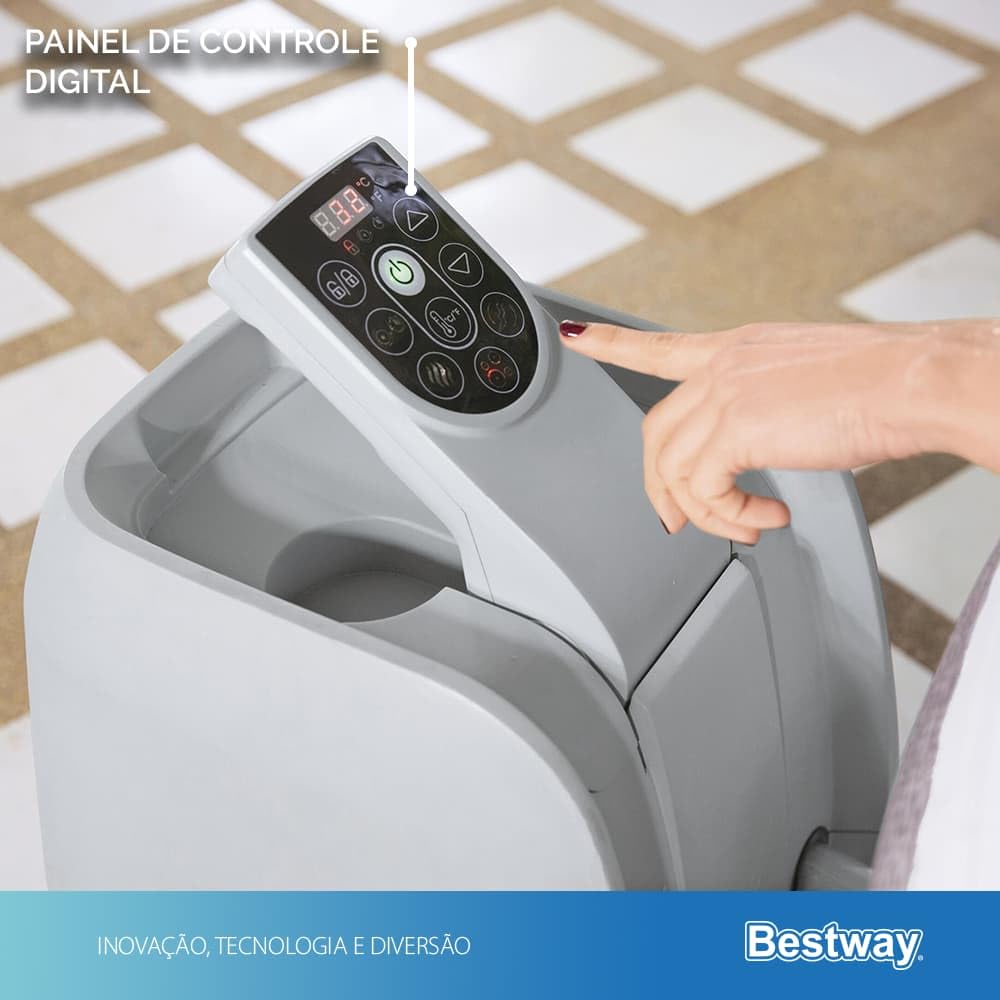 Saluspa Spa Jacuzzi 2-4 adultos mod Cancún 1.80x.66cm caja Bestway