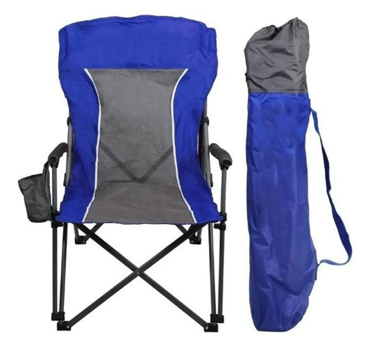 Member's Mark Silla de Descanso con portavasos Extra Grande descansabrazos Duro y reposacabezas acojinados con Funda incluida. Capacidad de 147 kg, azul
