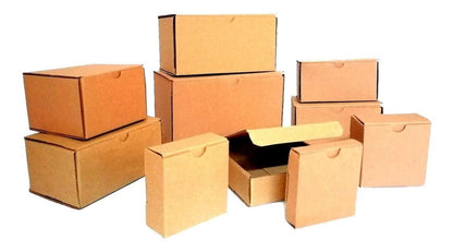 em-pack - 50 Cajas De Cartón Multiusos 22x12.3x14 Cms Mod. 19013