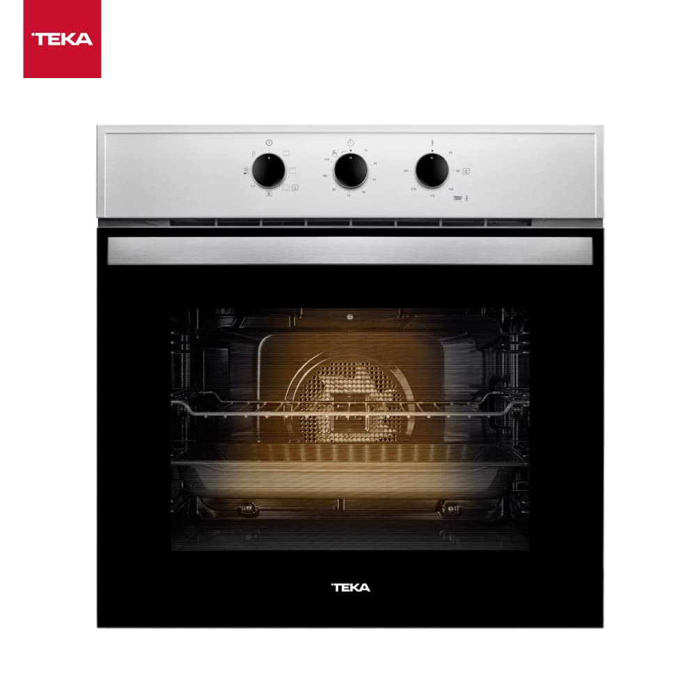 Teka HBB 605 Horno Eléctrico en Acero Inoxidable y Cristal Negro Para Empotrar 60 cm (24")