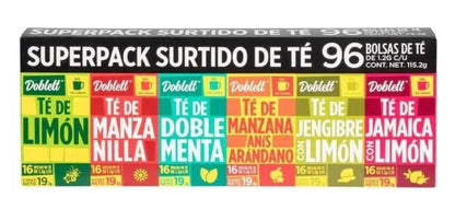 Doblett Topnice , Té Surtido - 6 Sabores, 96 Piezas