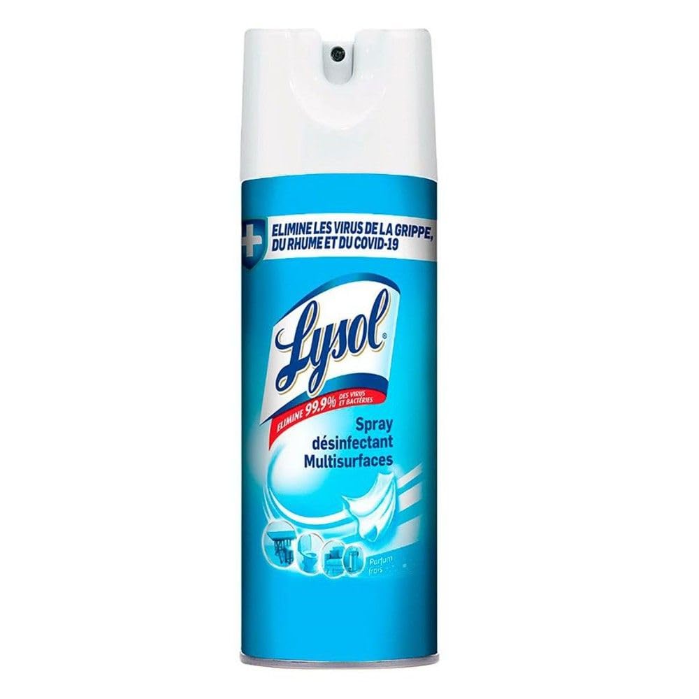 Lysol - Lysol Desinfectante Aerosol Crisp Linen, Pack de 3 piezas de 346 gr cada uno.