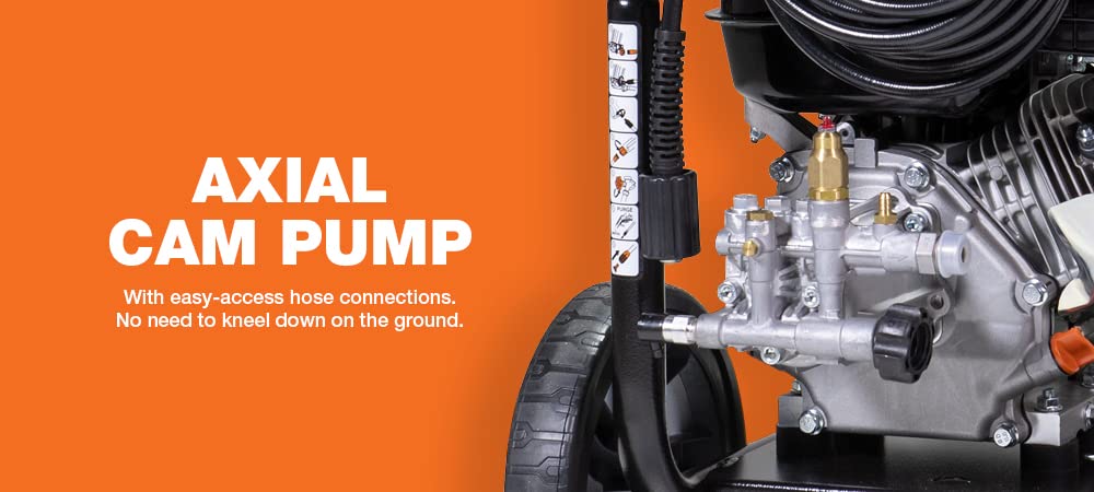 Generac 8899 3100 PSI 2.4 GPM - Lavadora a presión residencial de Gas - Pistola de pulverización ergonómica PowerDial con Consejos de Cambio rápido - Limpia sin Esfuerzo Coches, Cubiertas, calzadas y