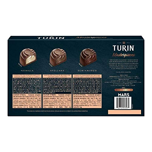 Turin - Chocolates Turin Masterpieces vainilla semiamargo avellana 150 gramos