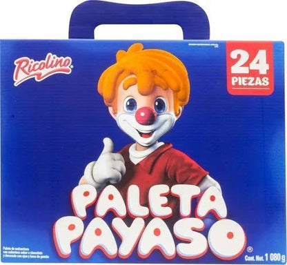 Ricolino - Paleta Payaso Portafolio 24 Piezas