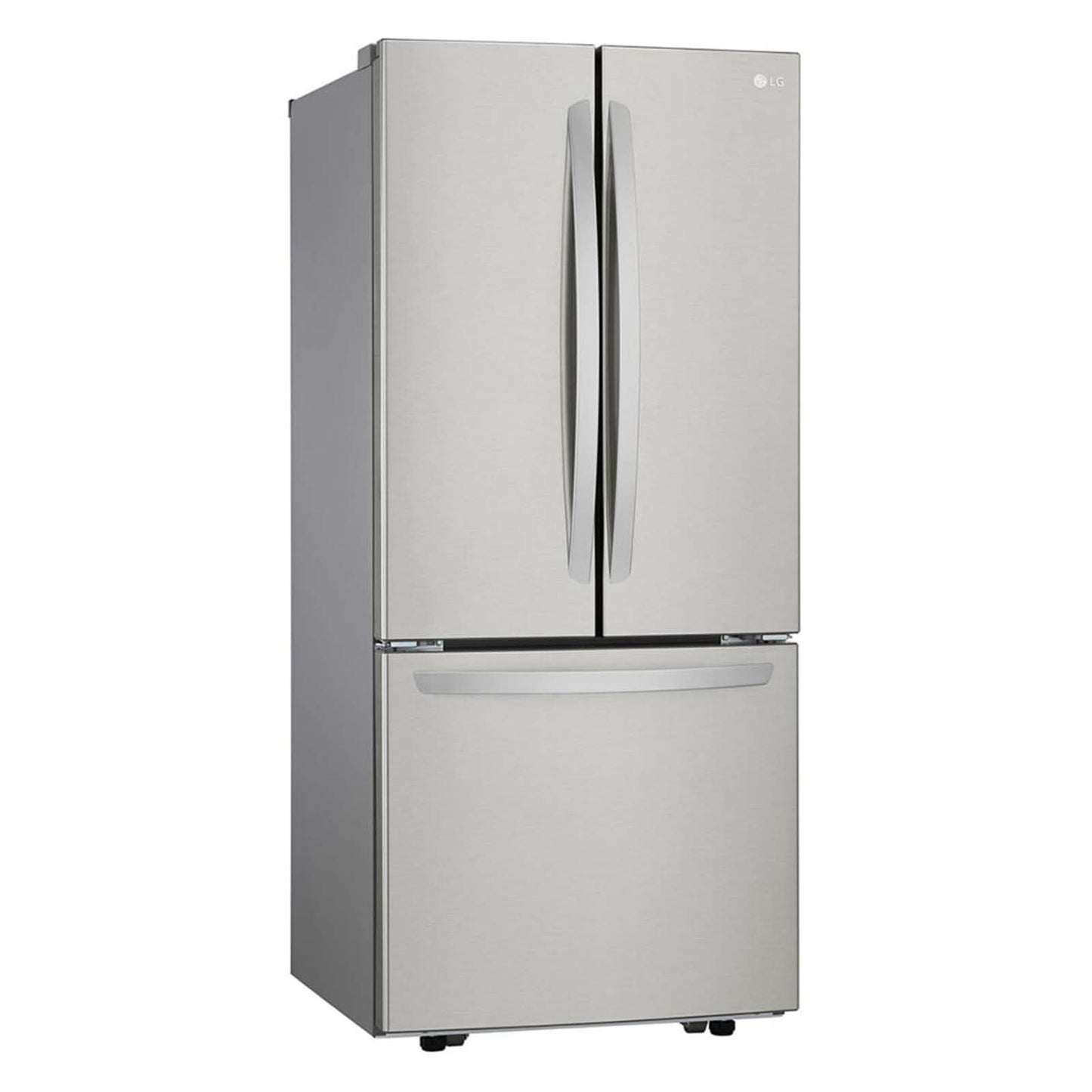 Refrigerador LG French Door 22 pies cúbicos, Acero Inoxidable con Autodiagnóstico Smart Diagnosis, descongelacion automatica, gris, modelo GF22BGSK