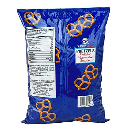 LNEE Autenta Foods, Pretzels - 1 kg (Paquete de 2)
