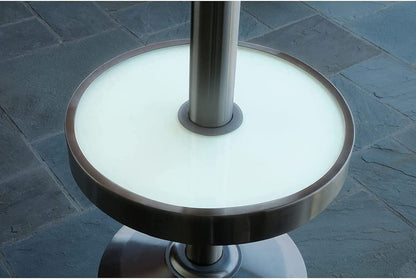 Member's Mark - Calentador de patio de bronce con mesa LED de hasta 48.000 BTU
