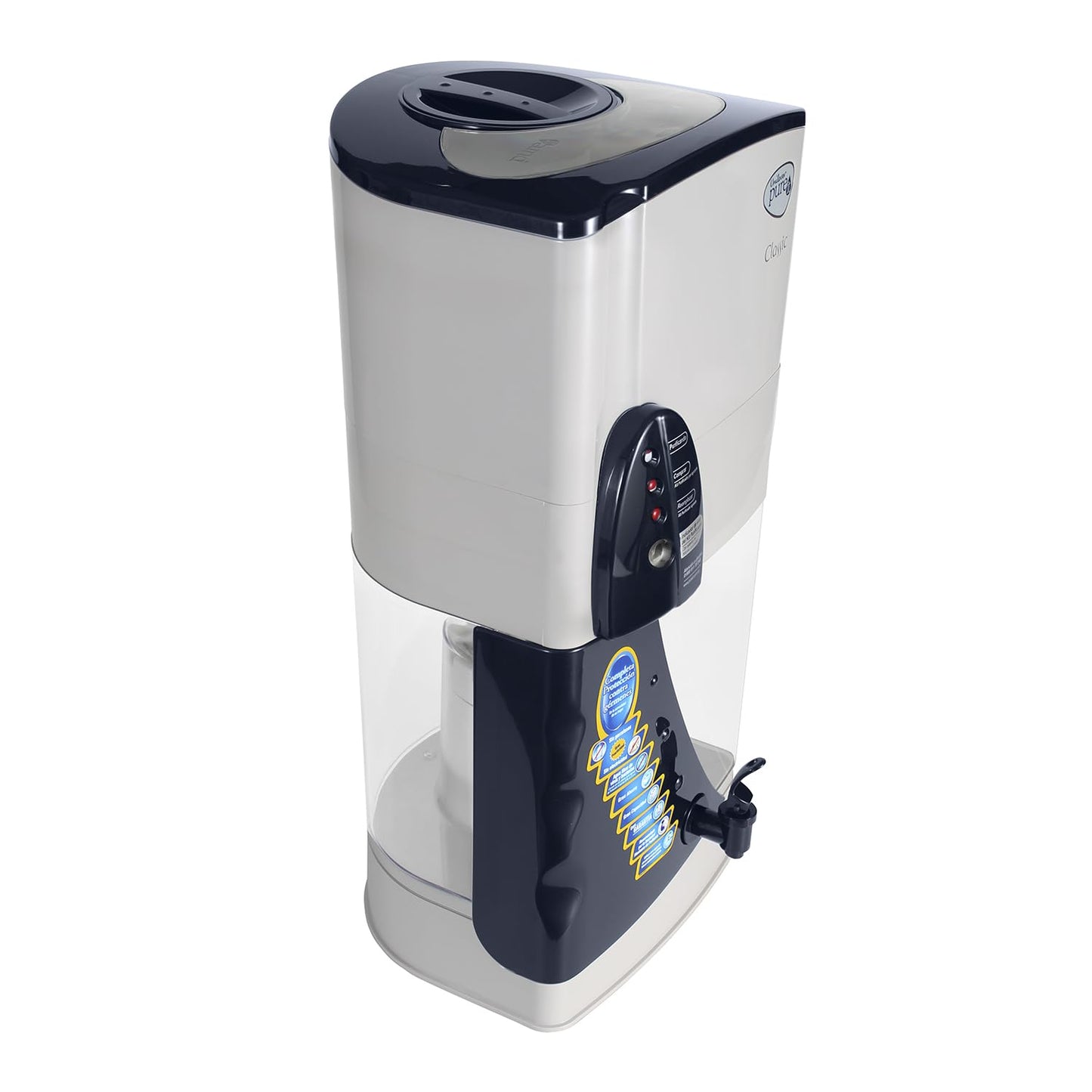 Pure IT | Purificador De Agua | Agua Segura, cristalina y sin Olor | Remueve hasta el 99.9% de Virus, bacterias, pesticidas y parásitos