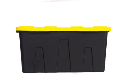 Caja Organizadora Capacidad 114 LTS, Negra Con Tapa Amarilla
