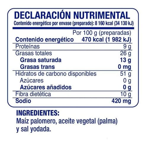 MARCA REAL - Palomitas De Maíz Actii Sabor Natural 24 Sobres De 87gr C/u