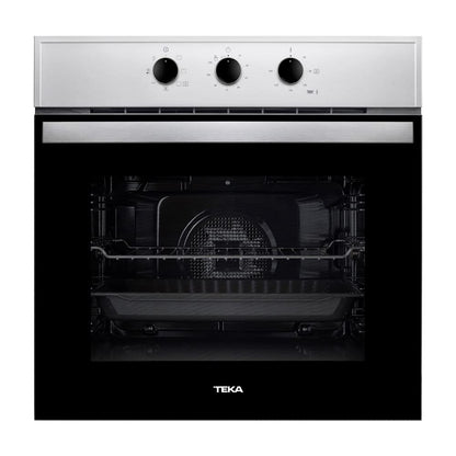 Teka HBB 605 Horno Eléctrico en Acero Inoxidable y Cristal Negro Para Empotrar 60 cm (24")