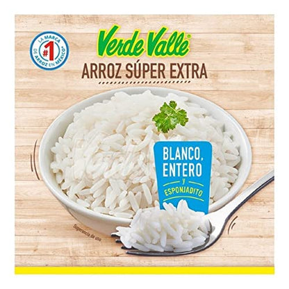 Verde Valle - Arroz Blanco Verde Valle Súper Extra (10 Piezas) 1 Kg
