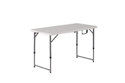 Ipoouer - Lifetime - Mesa plegable de altura ajustable para manualidades, camping y utilidad, 48 x 24 cm