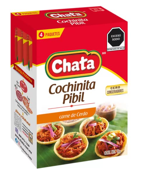 Chata - Chata Cochionita Pibil, Carne De Cerdo - 4 Paquetes De 250 Grs C/U