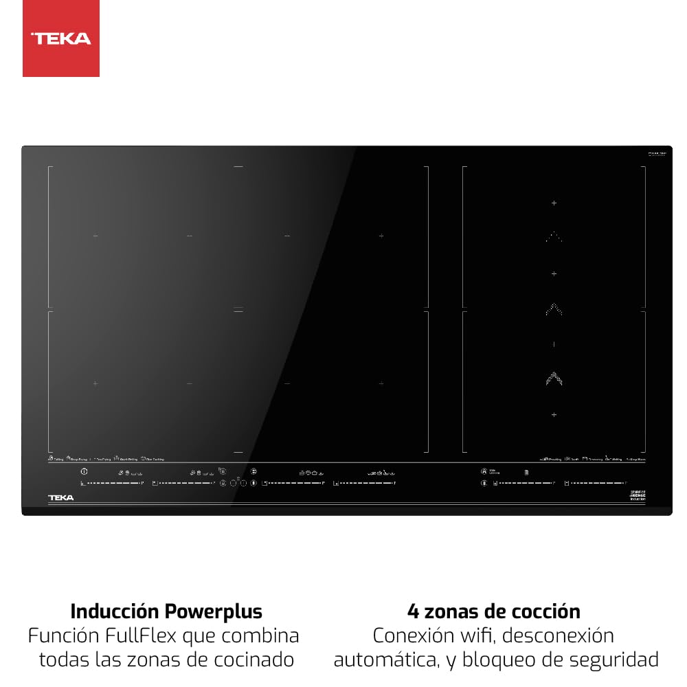Teka Parrilla Eléctrica Vitrocerámica Empotre IZF 99770 MST BK de 90 cm Negro