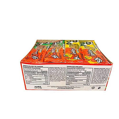 Skwinkles - Paquete de 24 Skwinkles Rellenos,12 Piezas Piña Tamarindo, 12 Piezas Sandía Enchilada (26 gr. c/u)