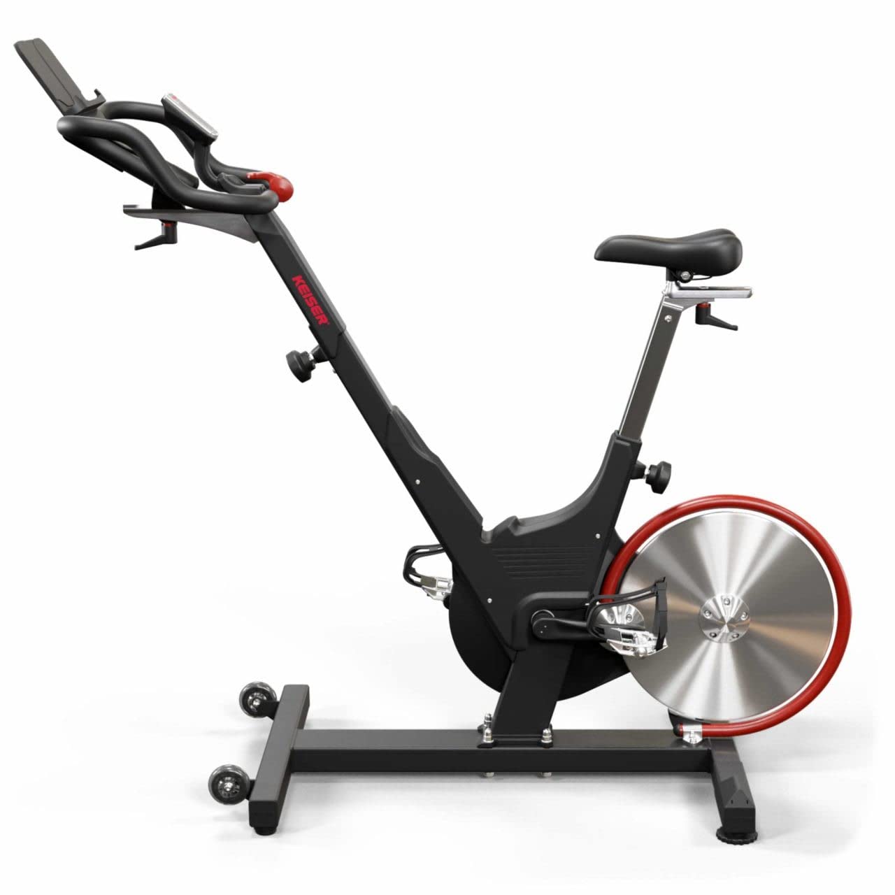 Keiser M3i Intelligent Indoor Bike, Bicicleta de Spinning con Sistema de Resistencia Magnética y Transmisión de Banda Poli-V