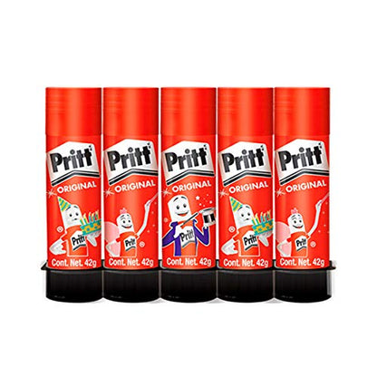 Pritt - LAPIZ ADHESIVO PRITT 42g c/u, PAQ. 5 PZAS