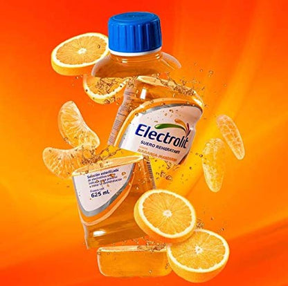 ELECTROLIT - Electrolit Sabor NARANJA MANDARINA (12 frascos) Suero Rehidratante - 625 ml