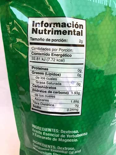 Mentas. Yerbabuena. 419 sobres con dos pastillas cada una.