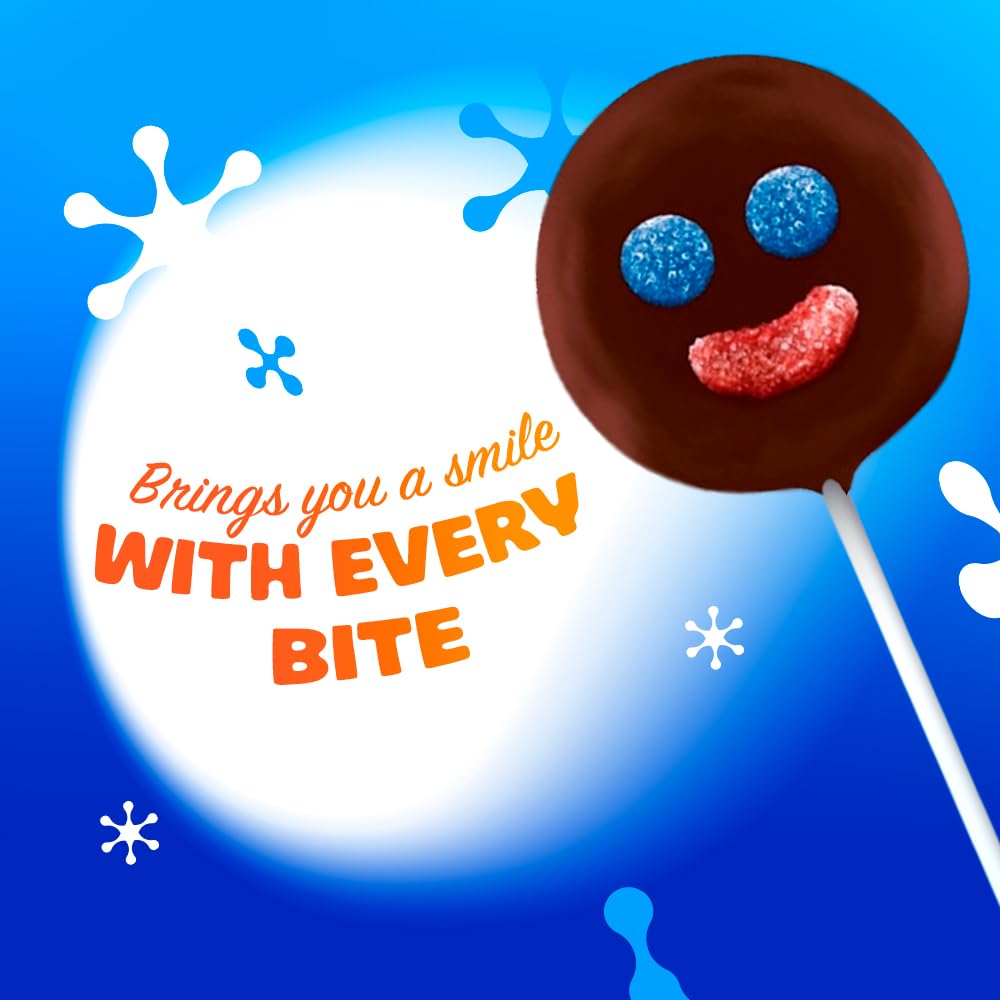 RICOLINO - Mini Paleta Payaso 15 piezas de malvavisco con revestimiento con sabor a chocolate y gomitas